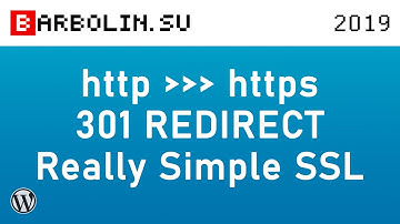 301 редирект на https плагином Really Simple SSL без редактирования htaccess под WordPress