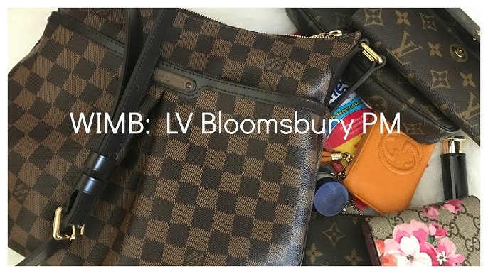 LV BLOOMSBURY GM REVIEW  Damier Ebene Crossbody Laptop Bag