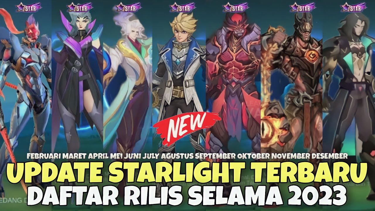 UPDATE STARLIGHT TERBARU 2023 ! LENGKAP SKIN STARLIGHT BULANAN YANG