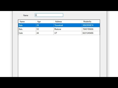 How to Search the records in datagridview -Text changed - in VB.net