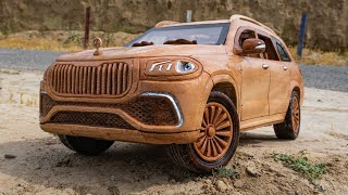 Mercedes-Benz Maybach GLS made of wood