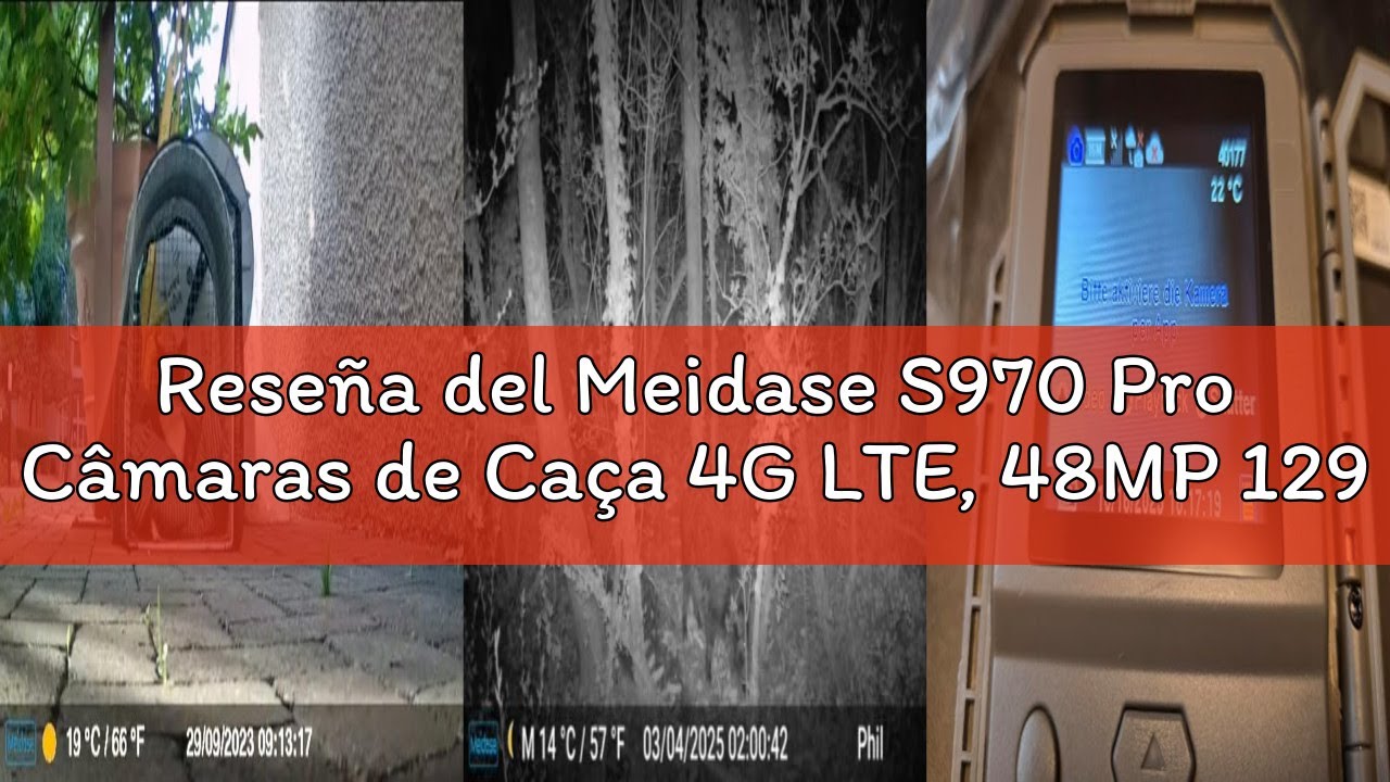Reseña del Meidase S970 Pro Câmaras de Caça 4G LTE, 48MP 1296P, con Transmisión en Directo, Visión N