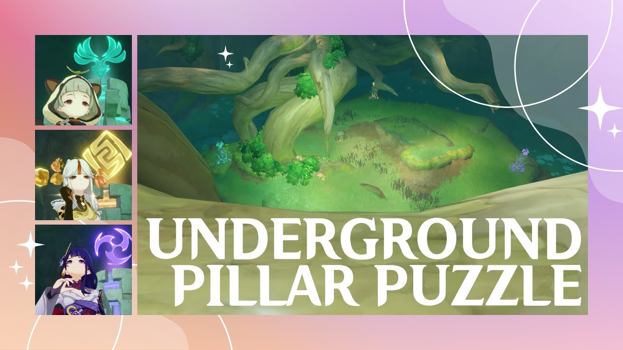 The Chasm Geo, Electro, and Anemo Pillars Shriveled Seed Underground