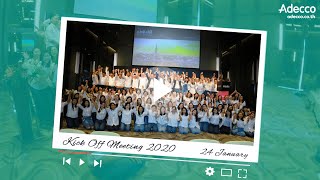 Kick Off Meeting 2020 - The Adecco Group Thailand