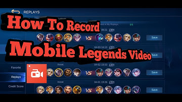 How To Record MOBILE LEGENDS Video || Best App To Record Replays In ML.