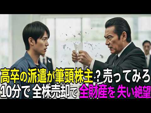 「高卒の派遣が筆頭株主？売れるなら売ってみろ」と嘲笑う専務→10分後、マージンコールで全財産を失い絶望した理由  [感動する話] [スカッとする話]