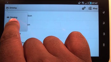Samsung Galaxy TAB 7" - Google Navigation