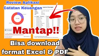 REVIEW APLIKASI CATATAN KEUANGAN ❗BISA DOWNLOAD FILE PDF DAN EXCEL!! MANTAP screenshot 3