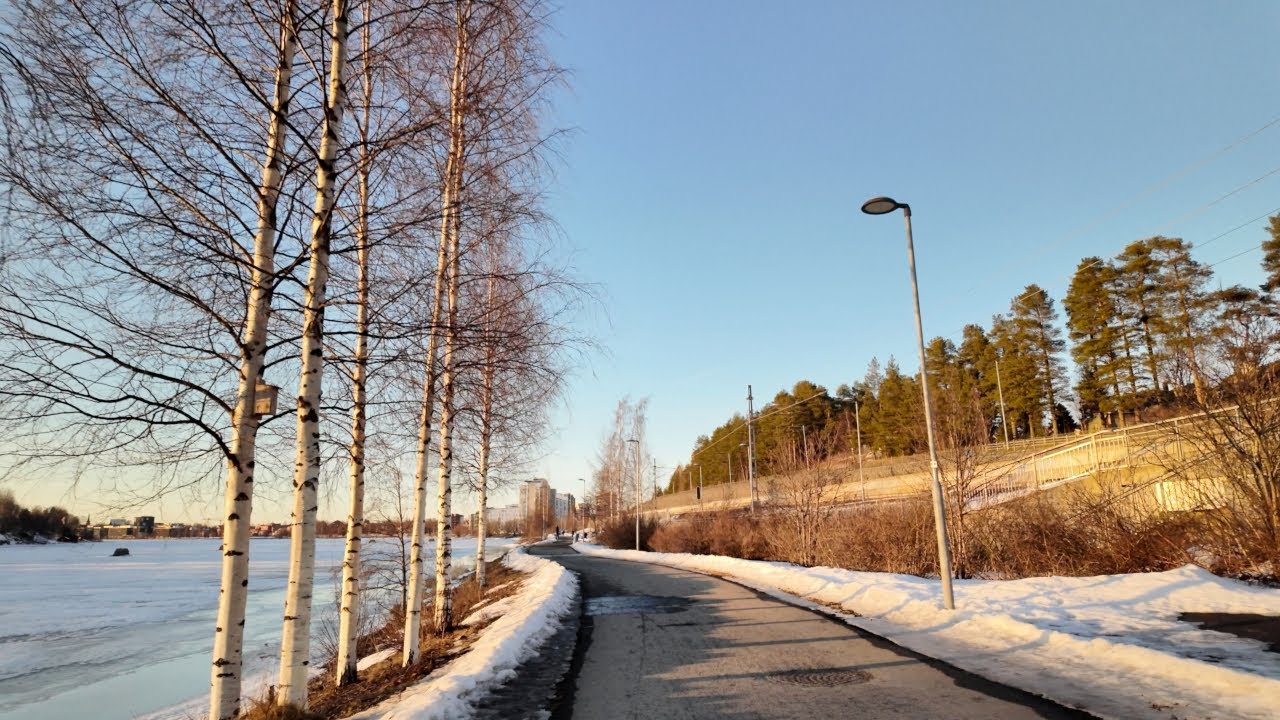 Sunset Walk Along Ume River | Umeå Sweden Golden Hour