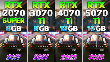RTX 5070 Ti vs RTX 4070 Ti vs RTX 3070 Ti vs RTX 2070 SUPER - Test in 10 Games