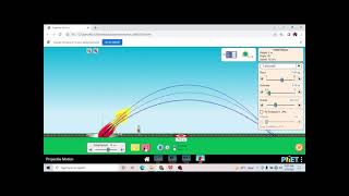 PROJECTILE MOTION 2 SIMULATION PART 1