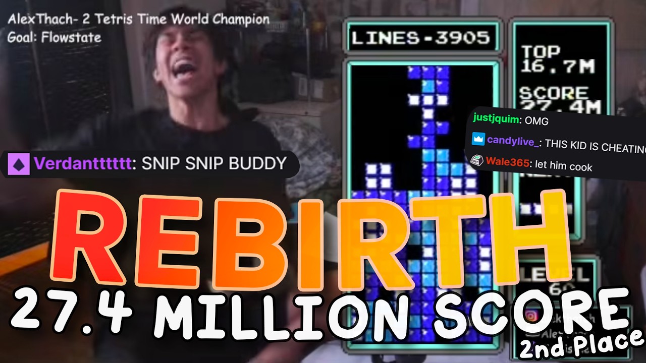 My FIRST NES Tetris REBIRTH Ever!