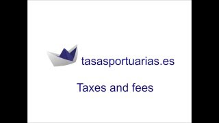 Tasasportuarias.es - Taxes And Fees