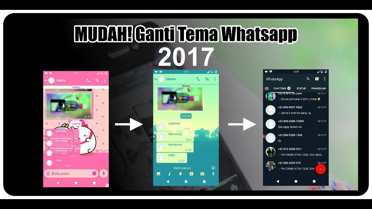 Baru Cara Ganti Tema Whatsapp Tanpa Aplikasi Tambahan YouTube