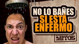 ¡No bañes a tu bebé cuando está enfermo! Se puede enfermar más. #RompiendoMitos