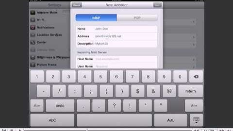 How to setup a POP email account on your iPad