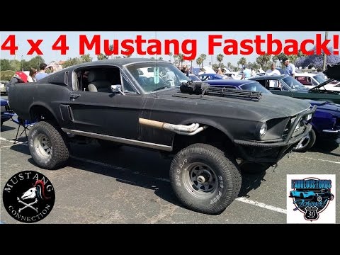 4x4 1967 Mustang Fastback on a custom Bronco chassis Fabulous Fords Forever Show 2015