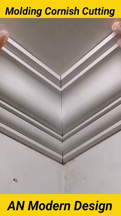 How to cut Gypsum cornice corners #shorts