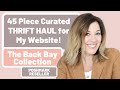 A Curated Thrift Haul For My Website! 45 Pieces The Back Bay Collection: Full Time Poshmark Reseller