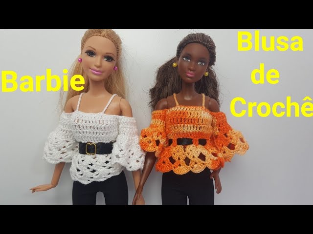 Roupa de sereia para boneca de crochê - parte 1 - JNY Crochê 