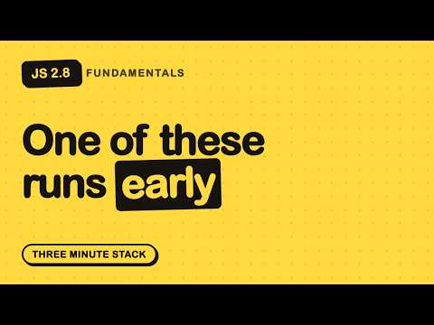 Function Declarations vs Expressions, and Hoisting | JS Fundamentals 2.8 · Three Minute Stack
