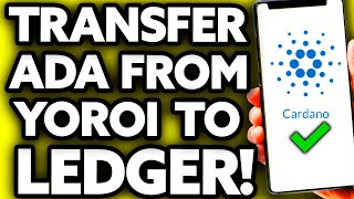 How To Transfer ADA from Yoroi to Ledger Nano X [Very EASY!]