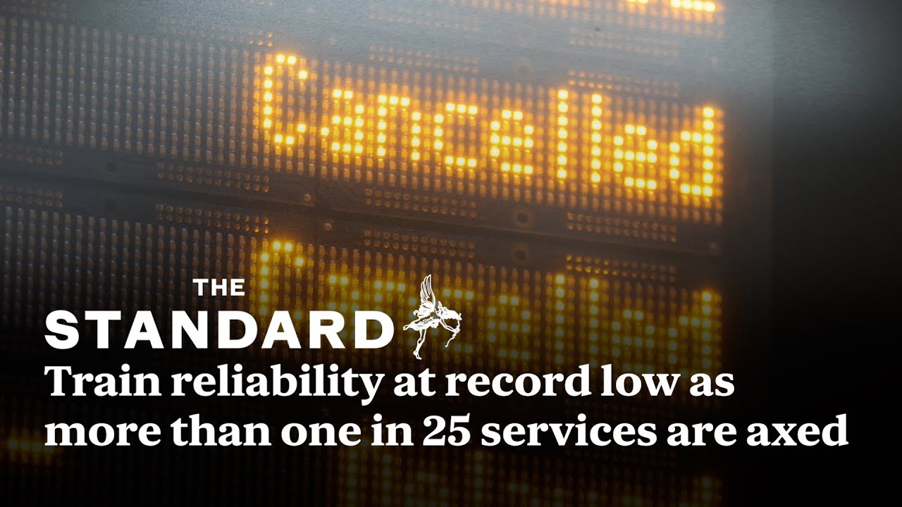 Train reliability at record low as more than one in 25 services are axed