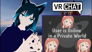 when you create a private world in vrchat