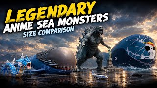 Gomamon to Laboon & Zunesha | Legendary Anime Sea Monsters Size Comparison