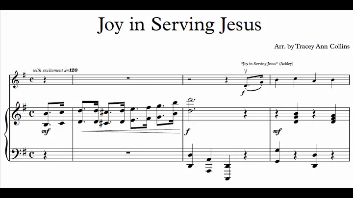 Joy in Serving Jesus - Tracey Ann Collins arr.