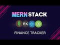 Mern finance tracker app with user management  build a fullstack react intermediate project