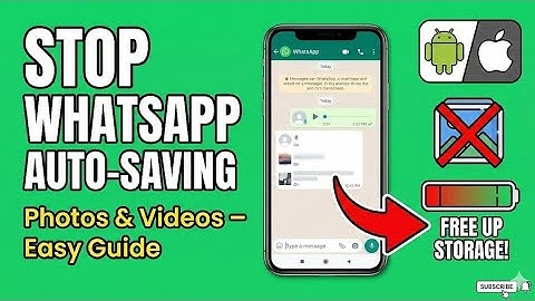 How to Stop WhatsApp AutoSaving Photos and Videos to Gallery (2025 Guide) - iPhone & Android