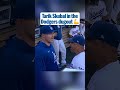 Tarik Skubal meets his new manager and teammates at Dodger Stadium!