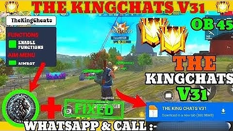 THE KING CHEATS V31 | OB45 FF HACK | FREE FIRE MOD MENU | THE KING CHEATS MOD MENU | FF HACK 2025