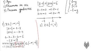 Уравнение с двумя модулями: особенности решения