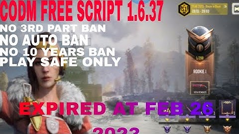 Codm Free Script (Garena) Playsafe Only
