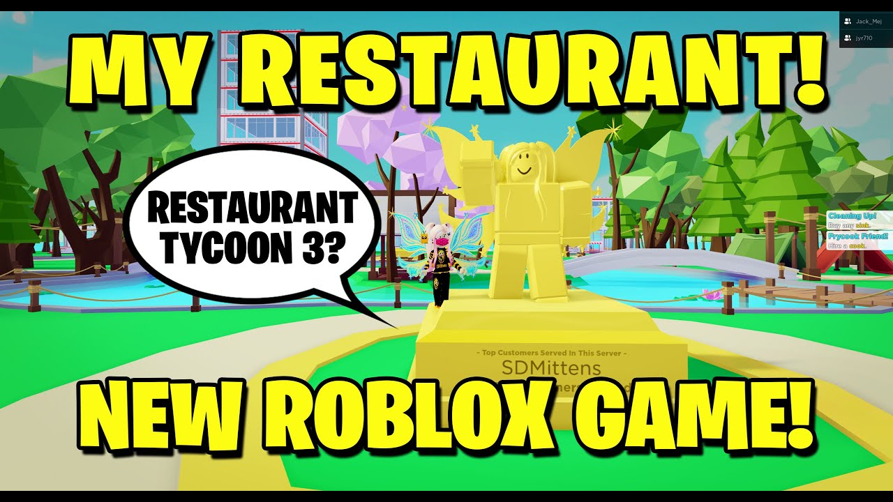 New Game My Restaurant Simulator Roblox Youtube - roblox my game