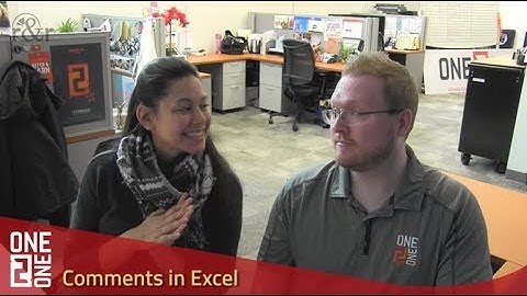 R&R with ONE 2 ONE - E.39 - Comments in Excel