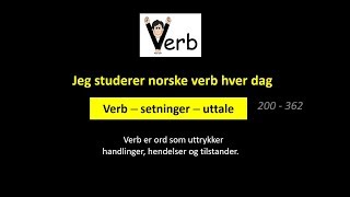 200 - 362 Jeg studerer norske verb hver dag