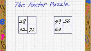 Math   Factor Puzzle 2