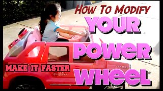 How To Modify 12 Volt Power Wheels To 18 Volts  Cadillac Escalade