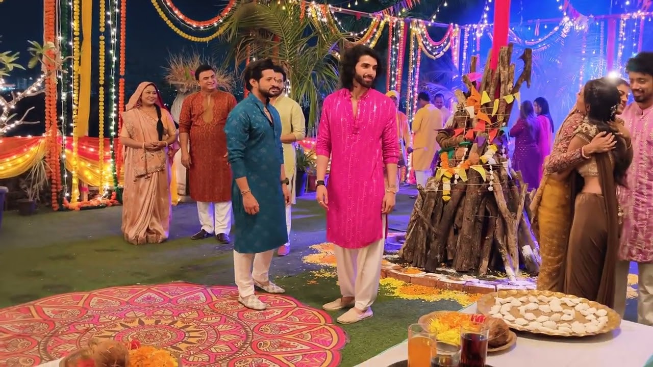 #tvshow reet and Raghav all family holika Dahan video BTS 🎬🎬🎥❤️