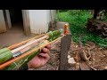 Making DIY Homemade Bamboo Gun