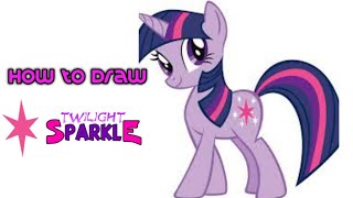 How to draw Twilight sparkle from My Little Pony - Sketch with VB