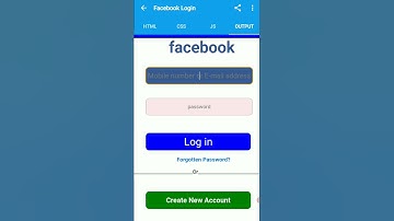 Facebook Login Form. #codeprep #htmlcss #Facebook #viral #viralshorts