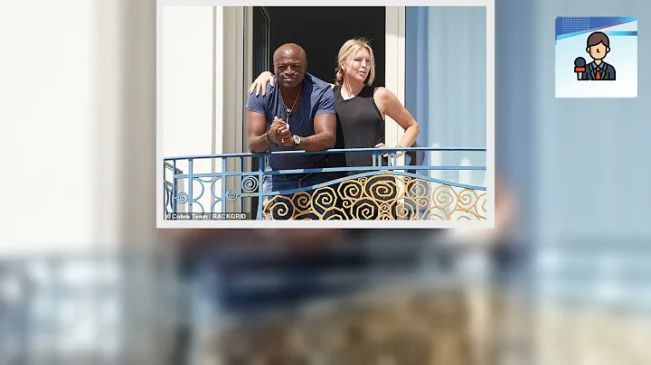 Seal collapses with laughter into girlfriend Laura...