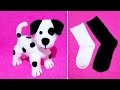 💥ÇORAPTAN DALMAÇYALI KÖPEK YAPILIŞI/💯Kendi Tasarımım/💕Yapılışı çok kolay/How to make a sockdoll