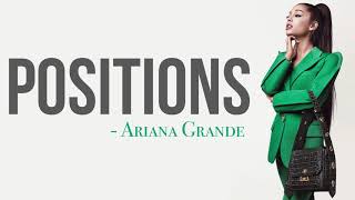 Ariana Grande - positions [Full HD] lyrics