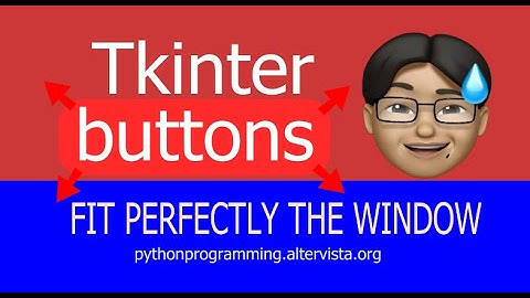 Resize buttons to fit the screen in Tkinter (Python GUI)