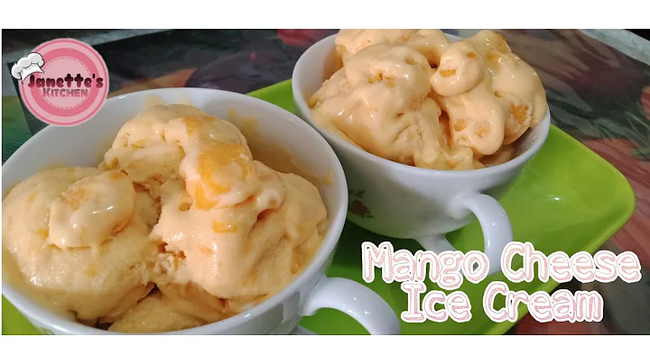 Homemade Mango Cheese Ice Cream | Janette's Kitchen